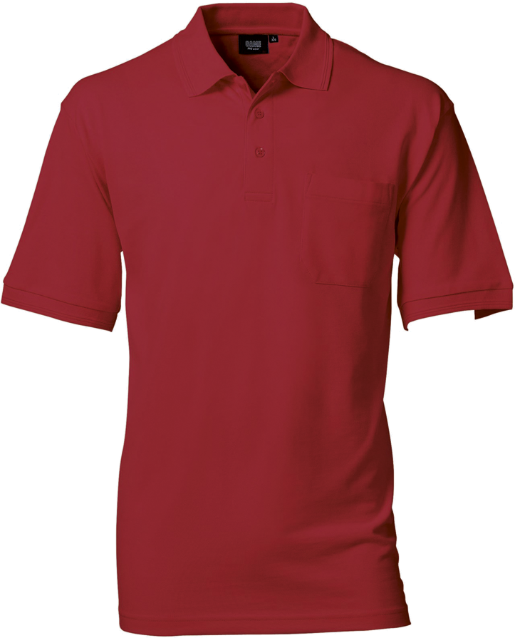 Rød Polo Shirt m. brystlomme, herre, Prowear (8250281) 