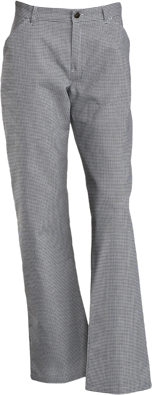 Sort-hvid Pepita Kokkebukser med elastik bag i linning, Fandango  (1100919)