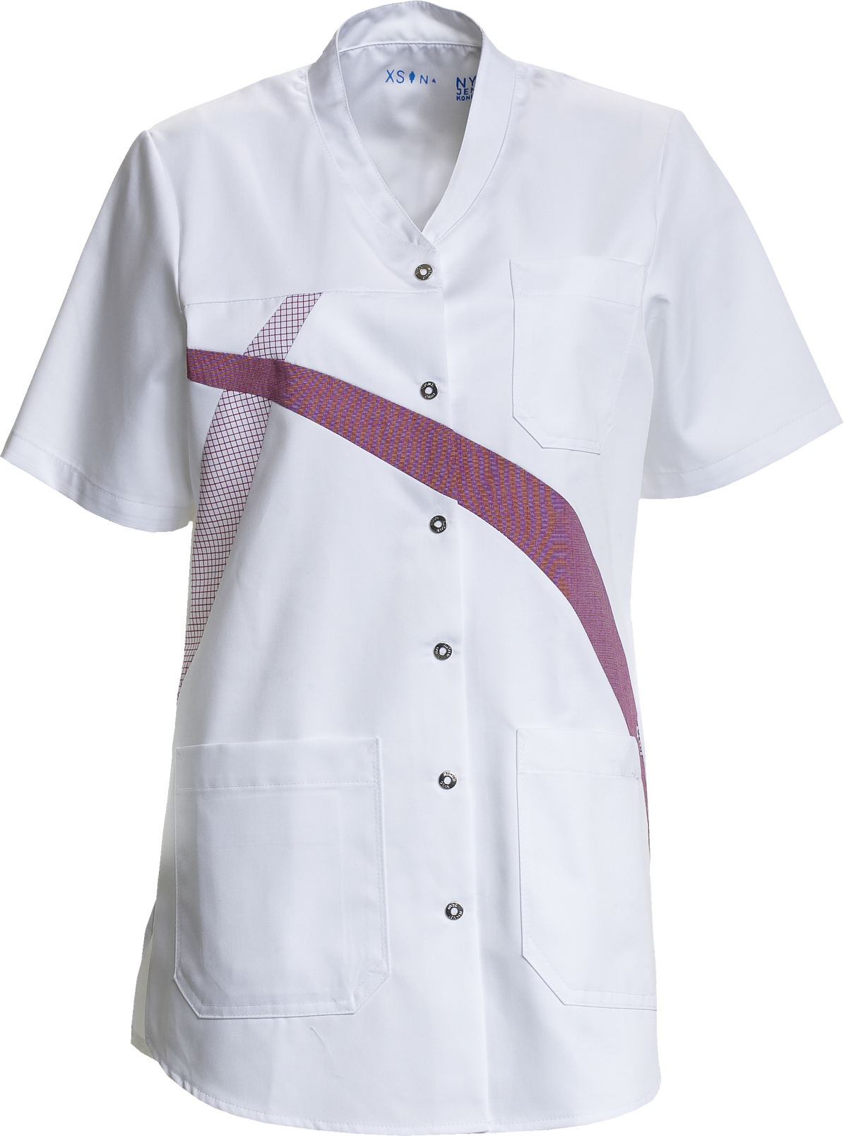 White/Bordeaux Ladies´ tunic w. cotton on inside, Agave (1160351)