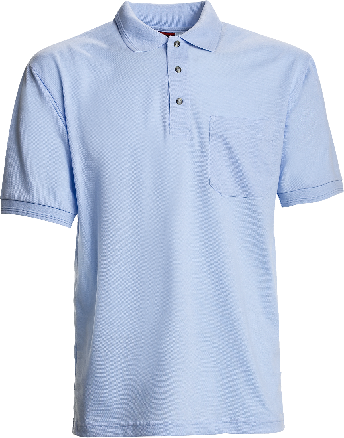Light Blue Mens Polo Shirt w. breastpocket, Basic (8250121)