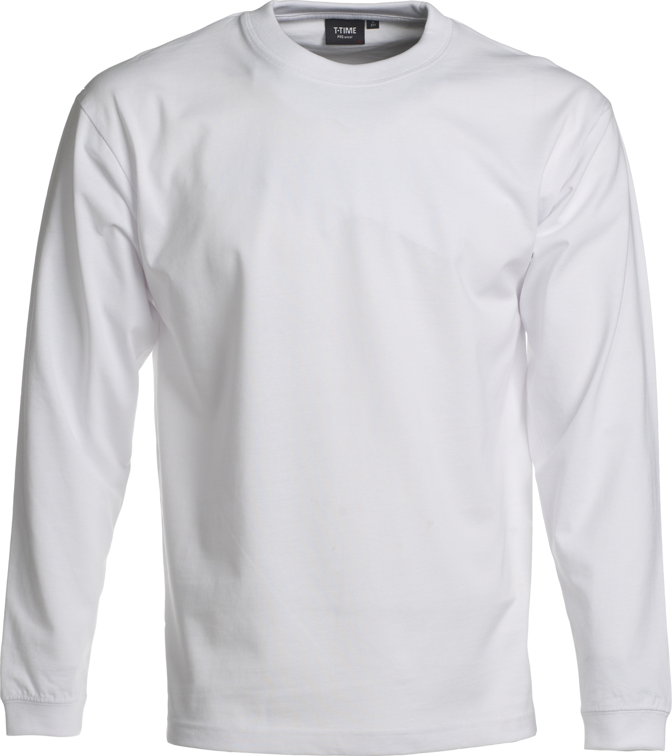 Vit Unisex T-shirt Lång ärm, Prowear, (8150221) 