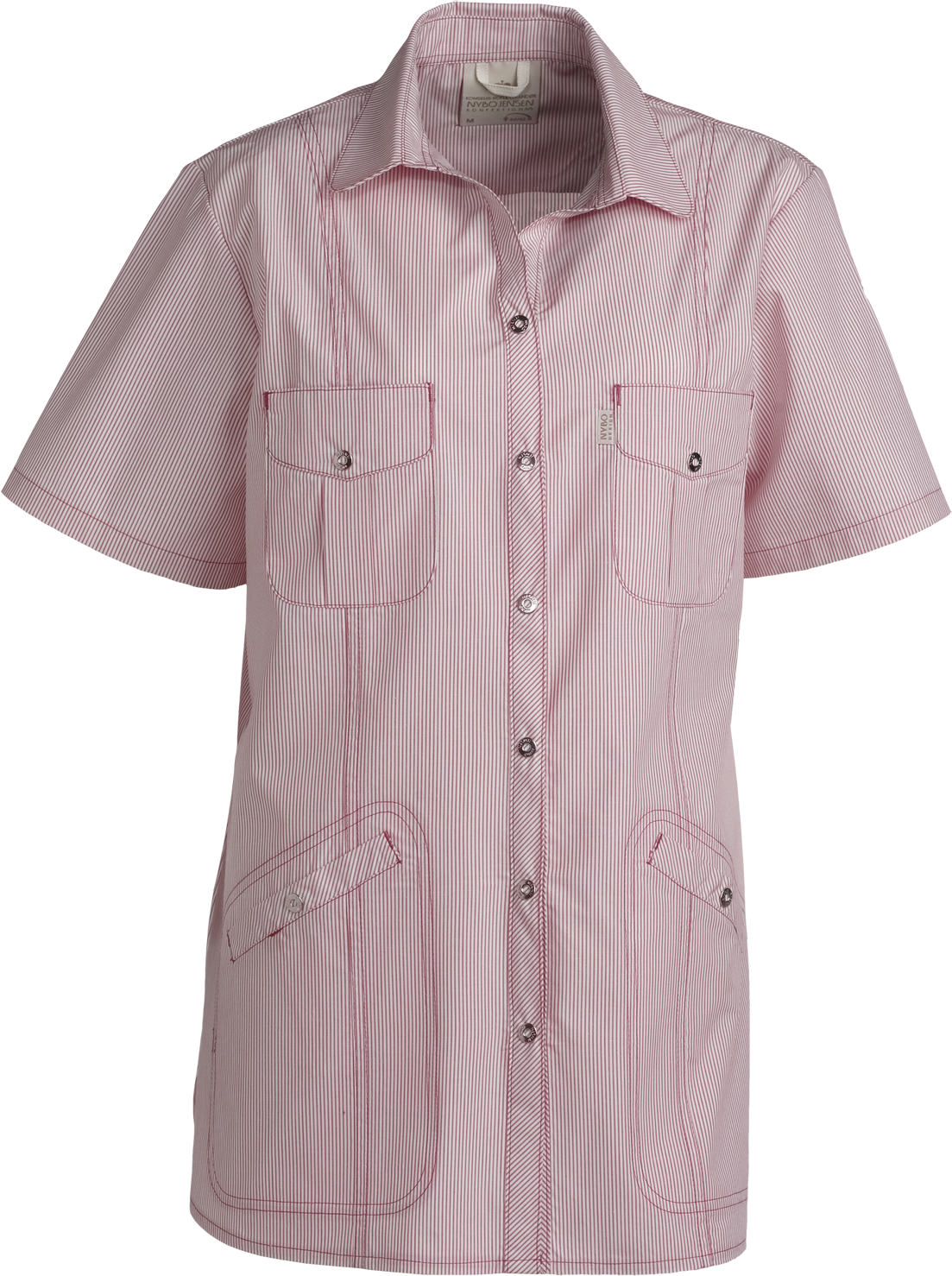 Pink stribet Casual dametunika/skjorte, Fresh (1360629) 