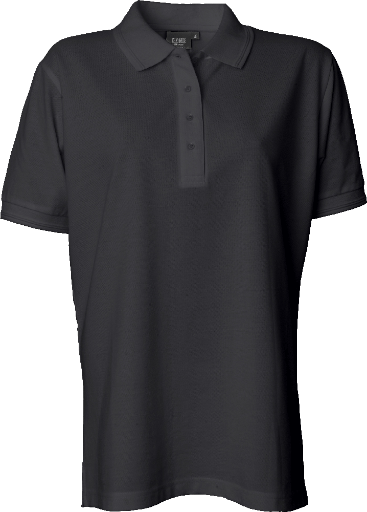 Sort Polo Shirt u. brystlomme, dame, Prowear (7250091) 