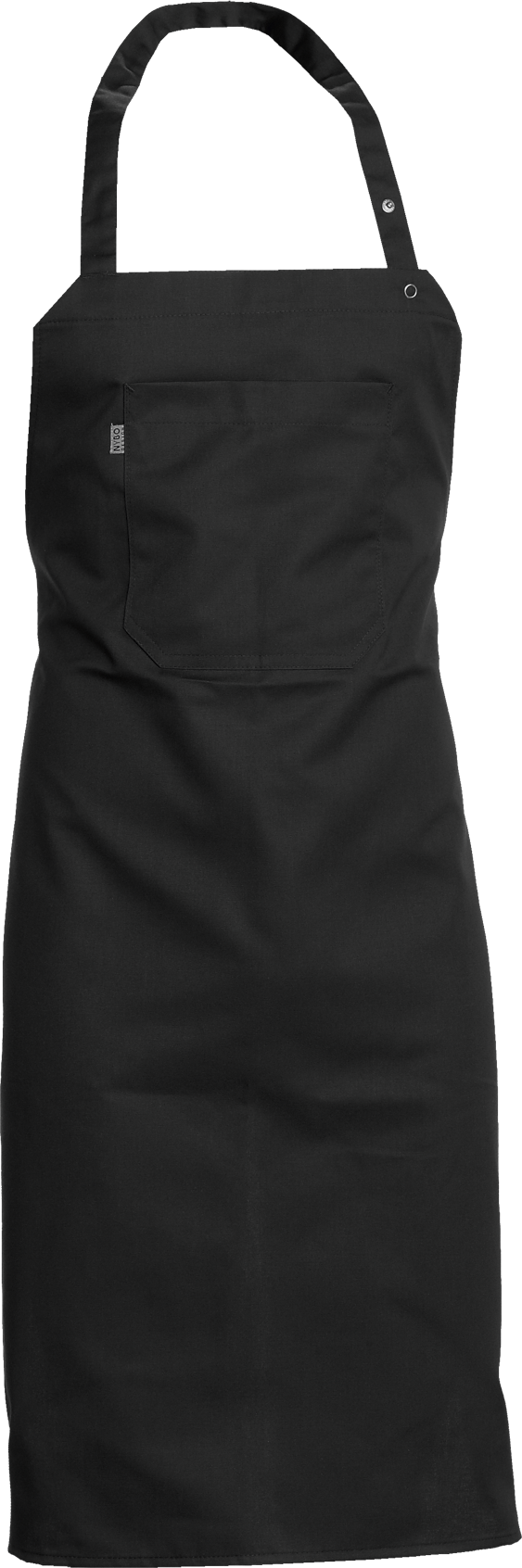 Black Apron with  front pocket, All-over (6100019) 
