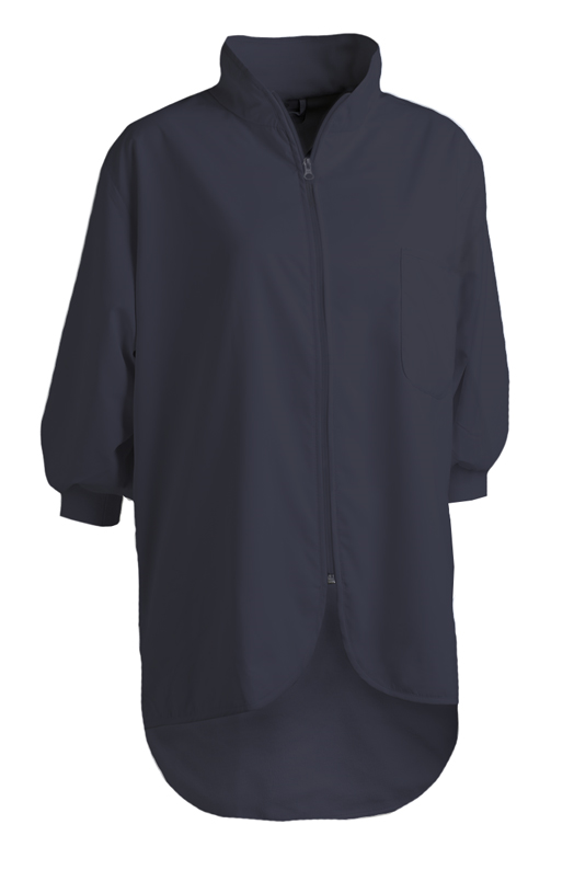 Navy Cardigan med zip-lukning,¾ ærmelængde, Move (1400069) 