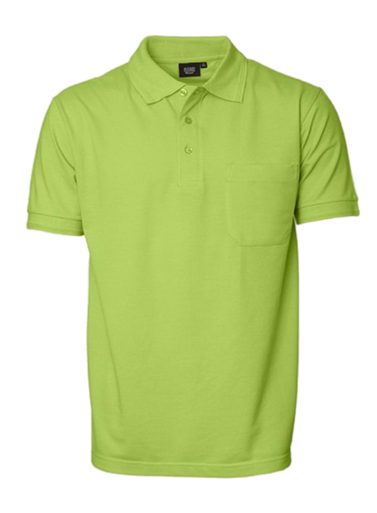 Limette Herren Polo Shirt m. Brusttasche, Prowear (8250281)