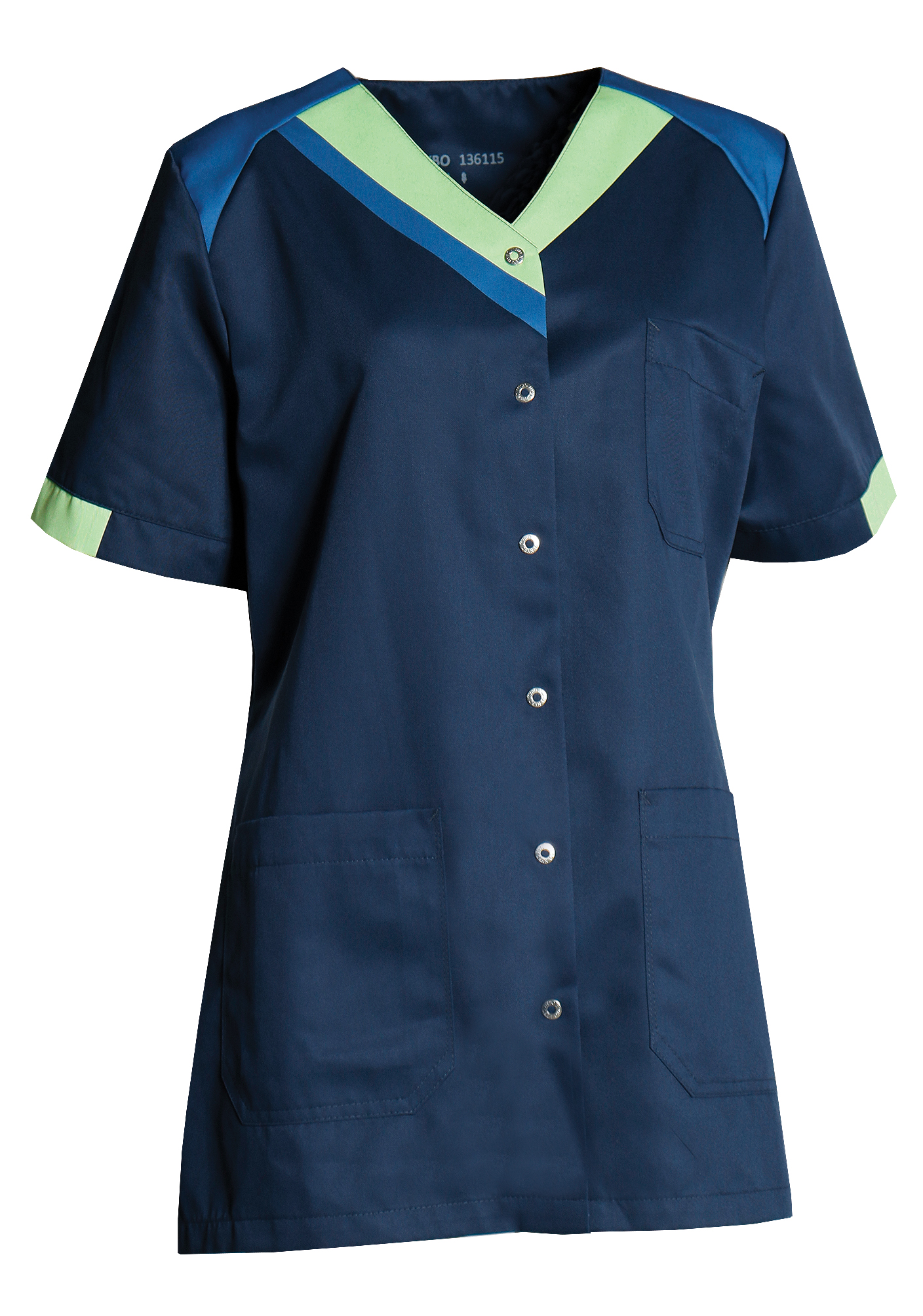 Navy/Light Green/Blue Ladies’ tunic, Nova Premium (1361151)