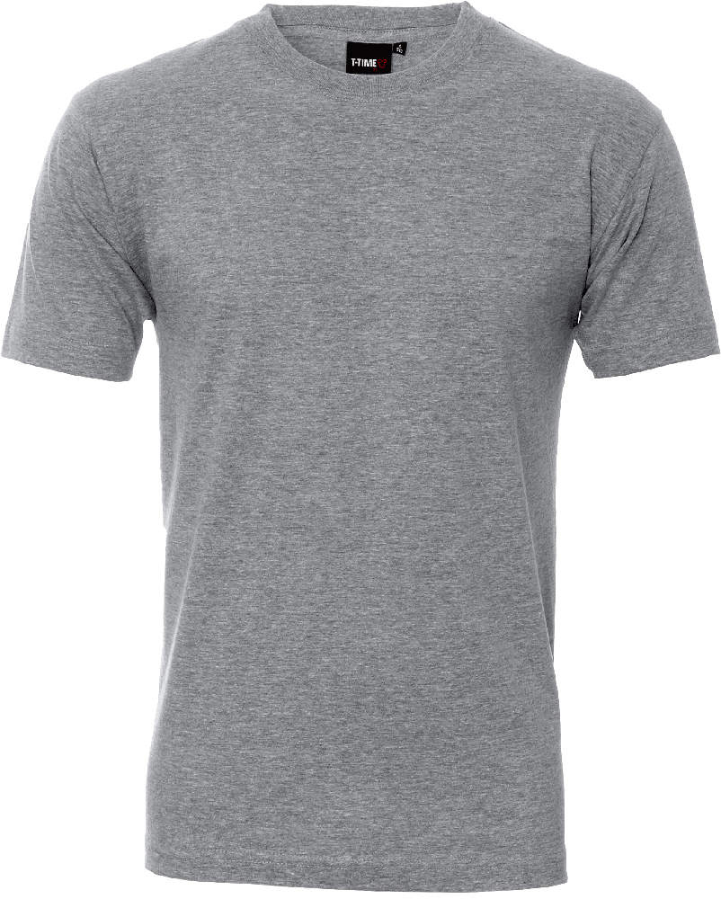 Grå melange T-Shirt - herre, Basic (8150101) 