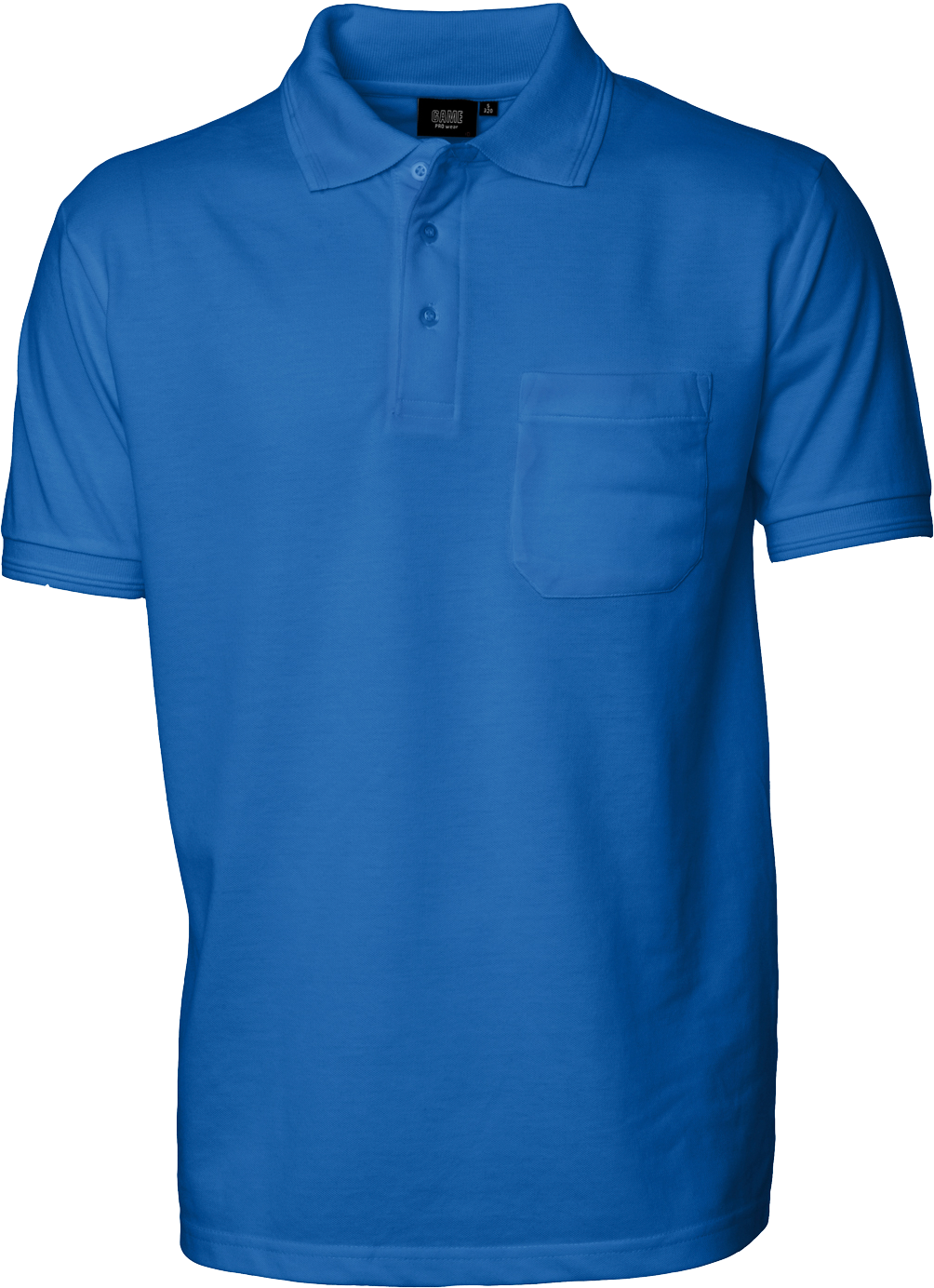 Azurblå Polo Shirt m. brystlomme, herre, Prowear (8250281) 