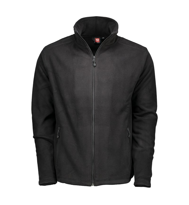 Schwarz Herren Microfleece Cardigan, Shirts and Jackets, (8130211) 