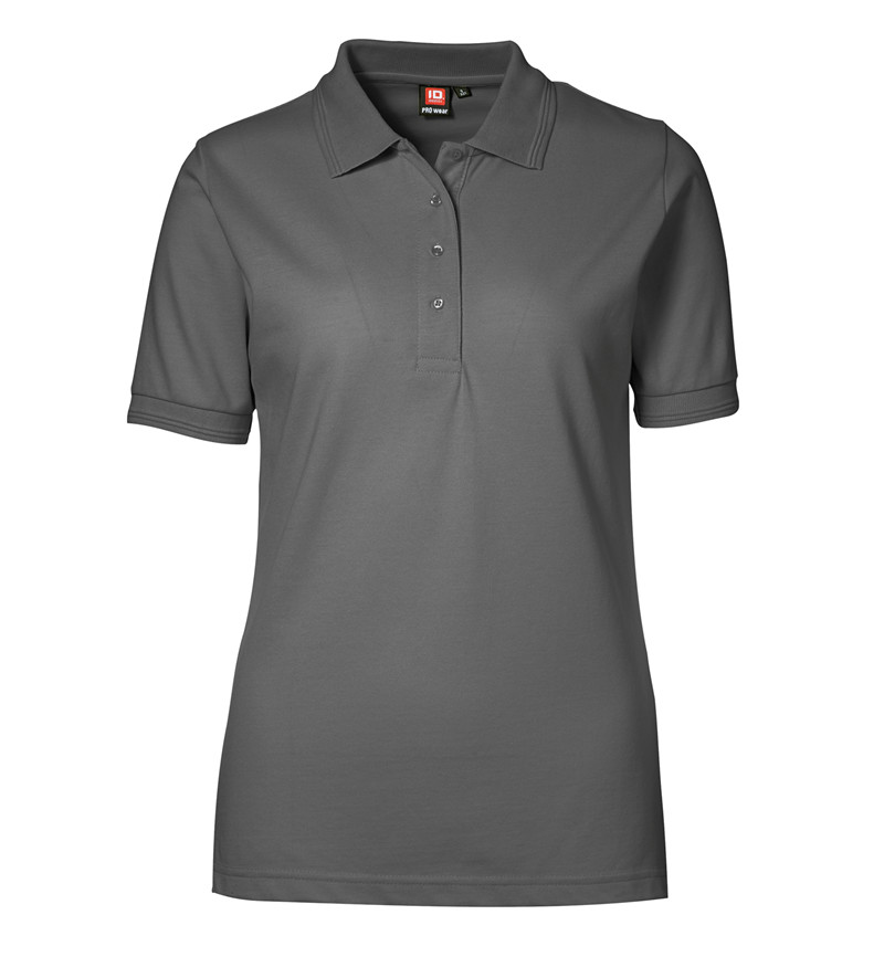 Silvergrey Polo Shirt u. brystlomme, dame, Prowear (7250091) 