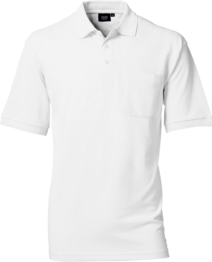 Hvid Polo Shirt m. brystlomme, herre, Prowear (8250281) 