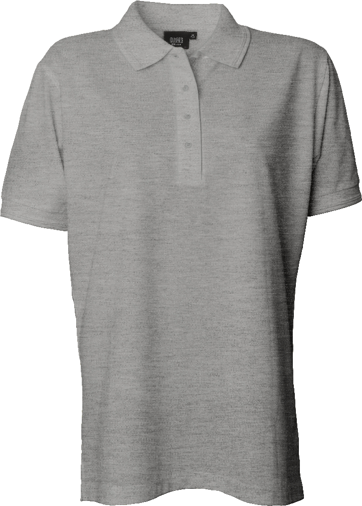 Grau Melange Damen Polo Shirt o. Brusttasche, Prowear (7250091)