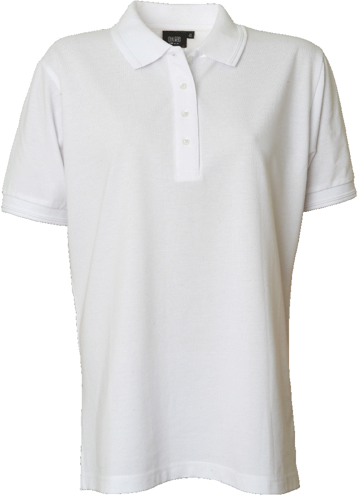 Hvid Polo Shirt u. brystlomme, dame, Prowear (7250091) 