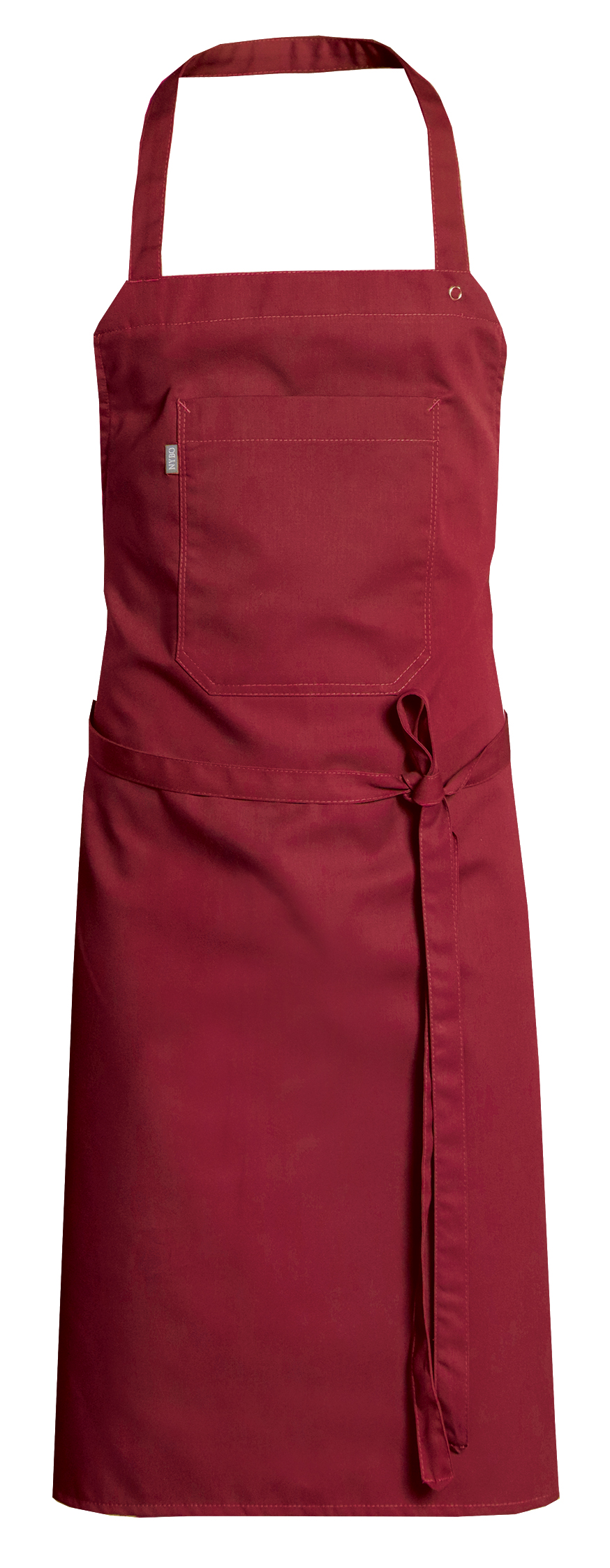 Bordeaux Apron with  front pocket, All-over (6100019) 