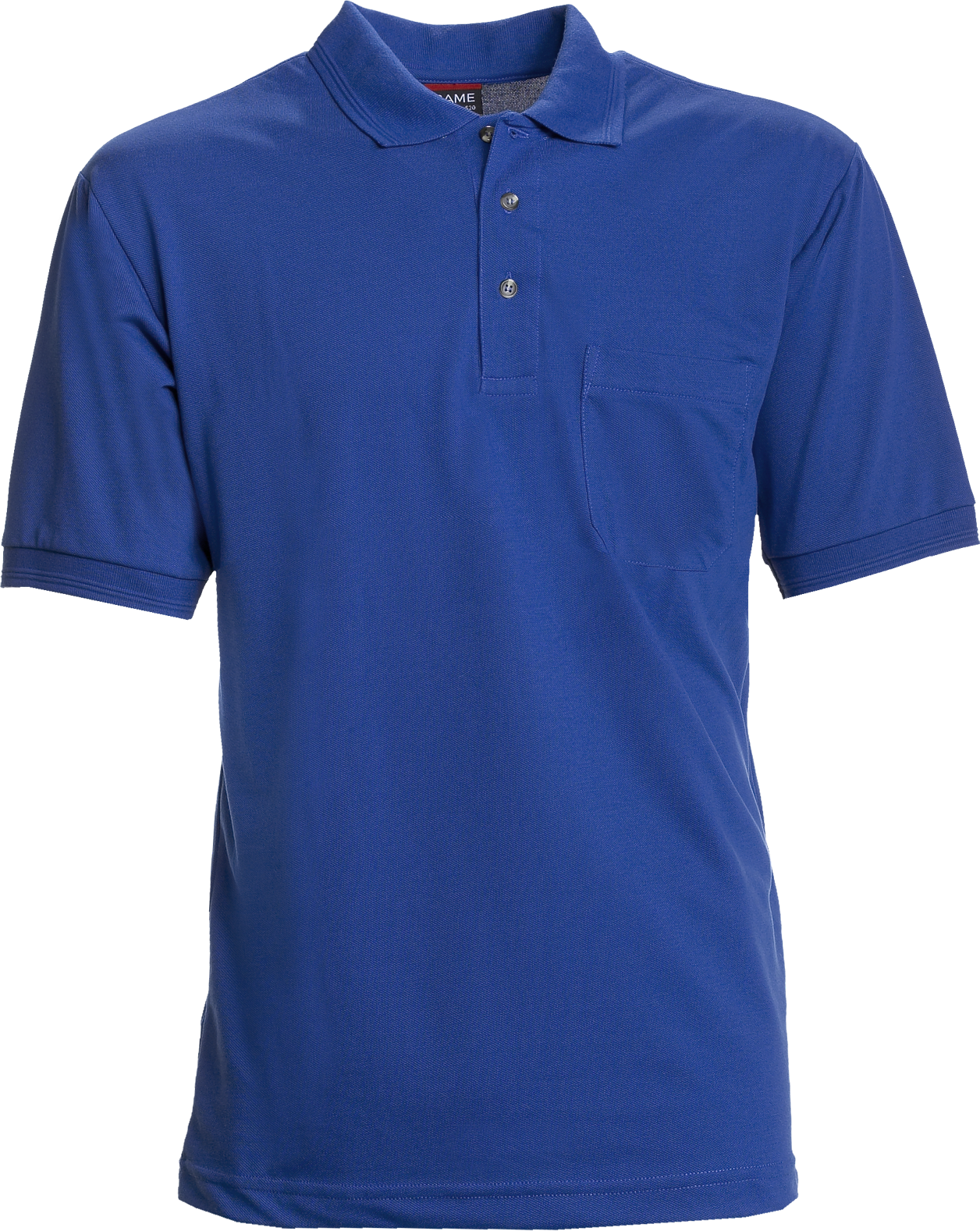 Blå  Herre Polo Shirt m. brystlomme, Basic (8250121)