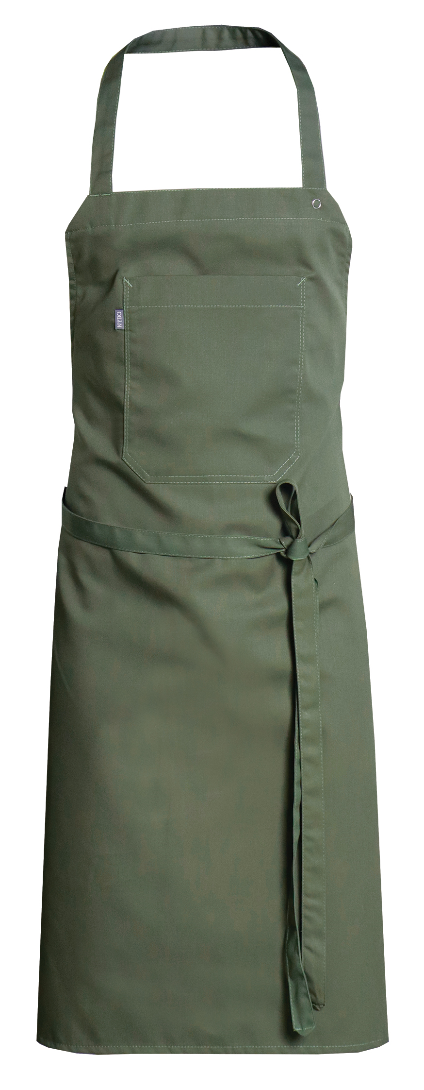 Green Apron with  front pocket, All-over (6100019) 