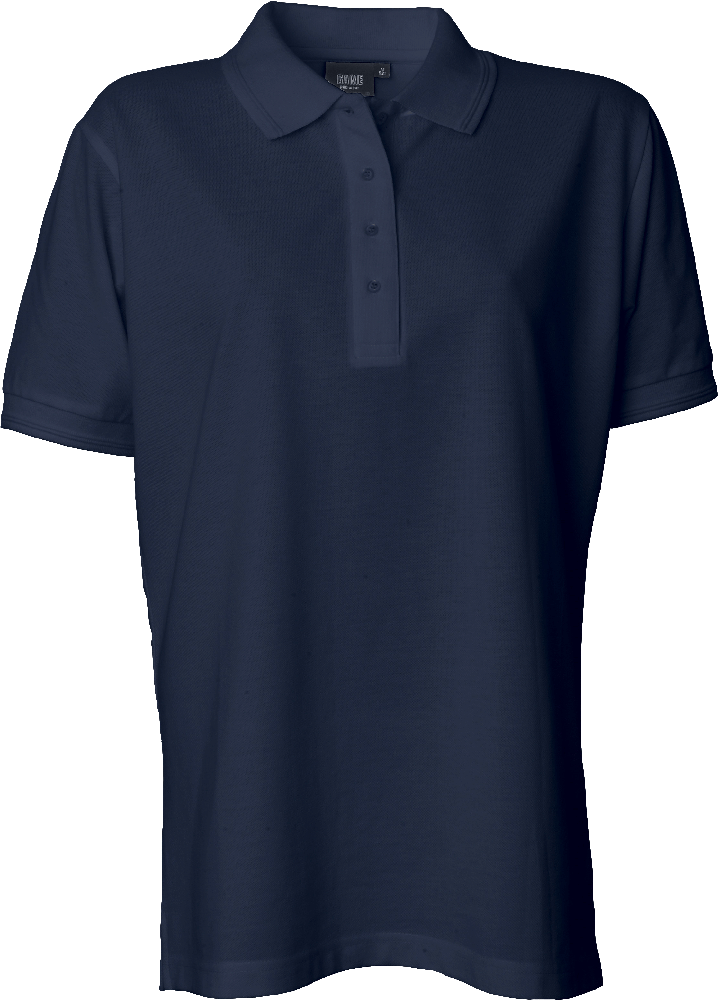 Navy Polo Shirt u. brystlomme, dame, Prowear (7250091) 