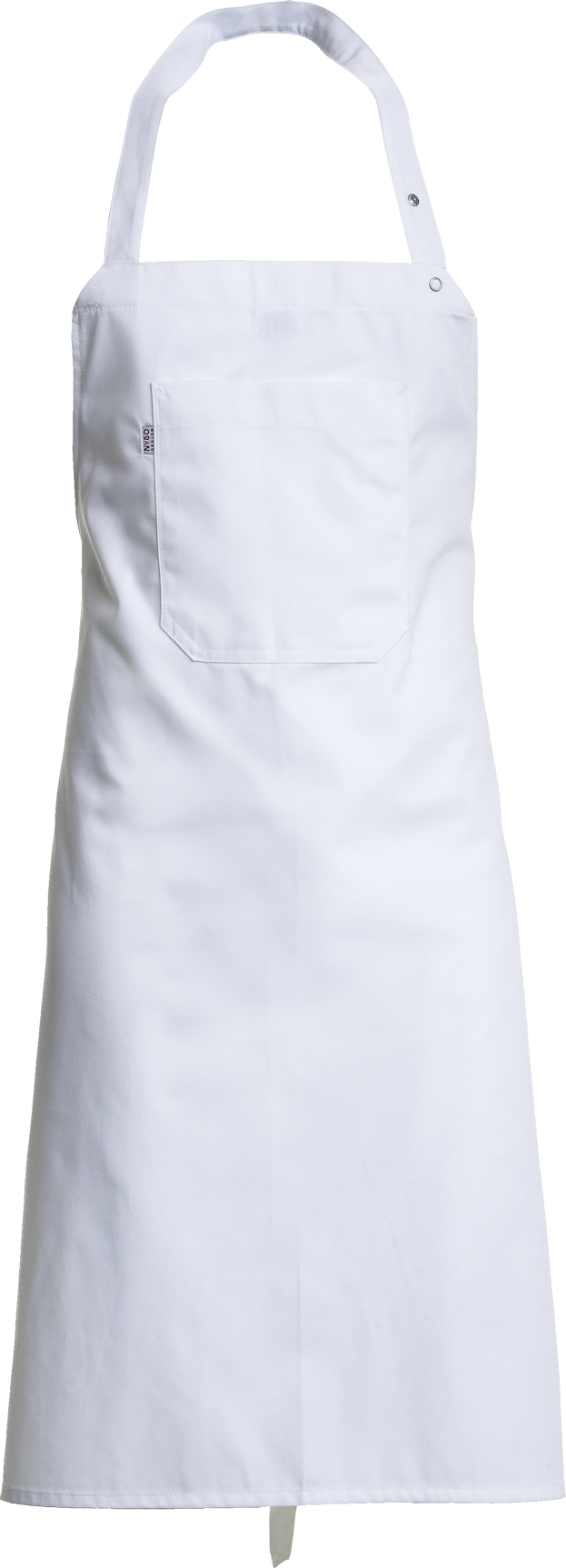 White Apron with  front pocket, All-over (6100019) 