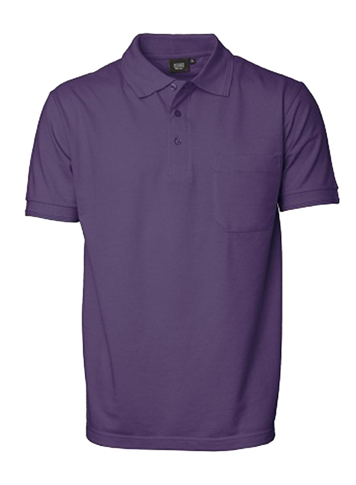 Purpur Herren Polo Shirt m. Brusttasche, Prowear (8250281)