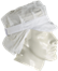 Weiß Schildmütze mit Haarnetz und "Netzbeutel" (3210201) 