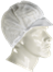 Weiß Schildmütze mit Haarnetz (3210171) 