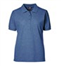 Blue melange Ladies Polo Shirt without breastpocket, Prowear (7250091)